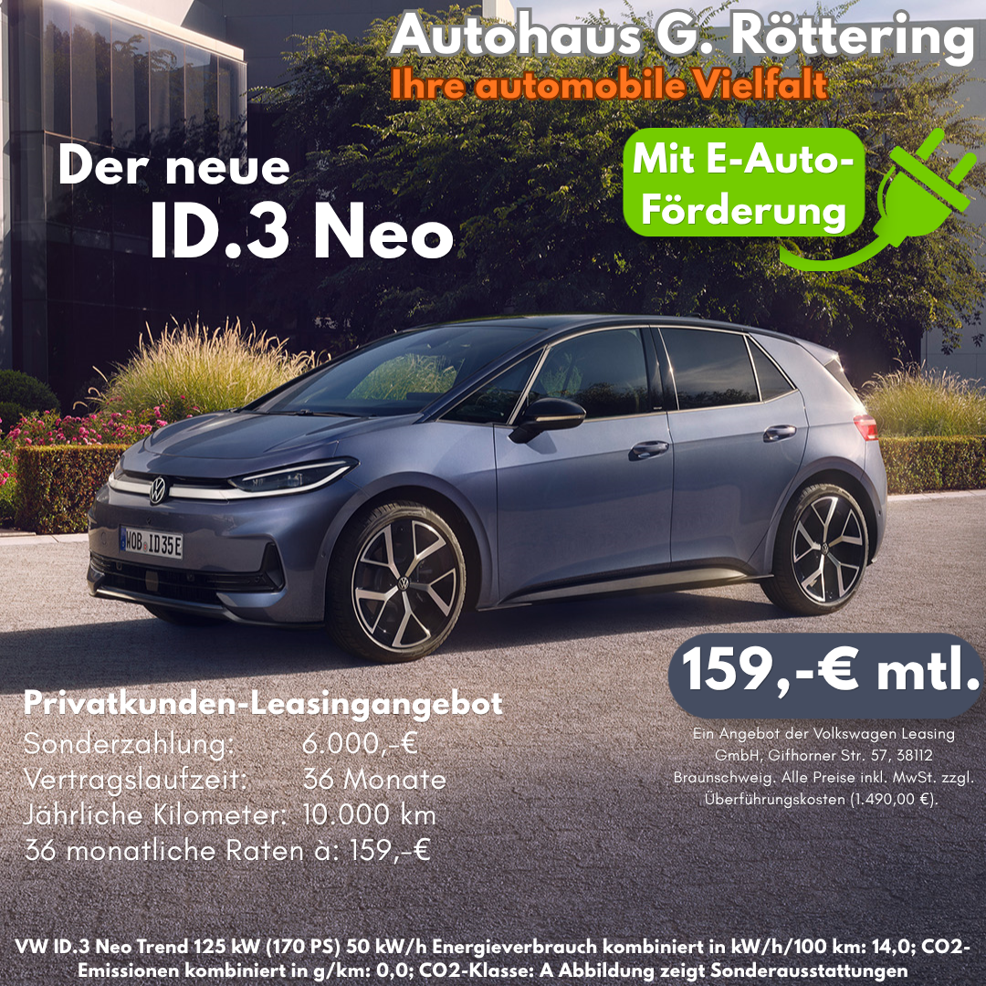 VW ID.3 Neo Leasing Neuwagen