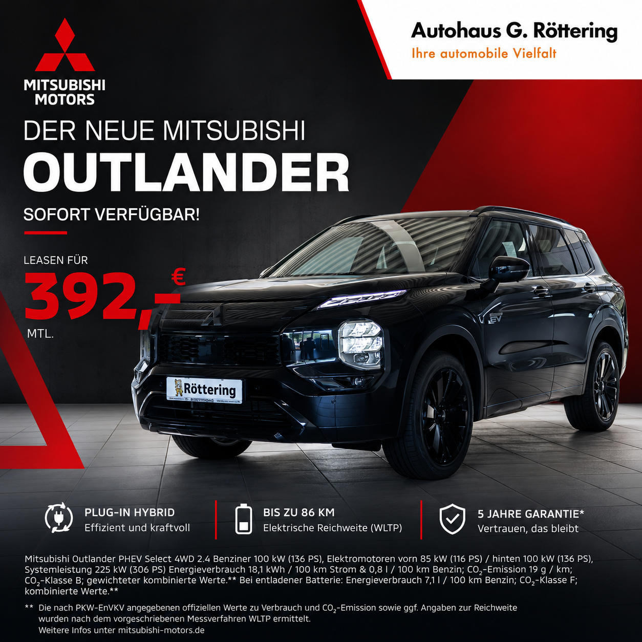 Mitsubishi Outlander Leasing Hybrid