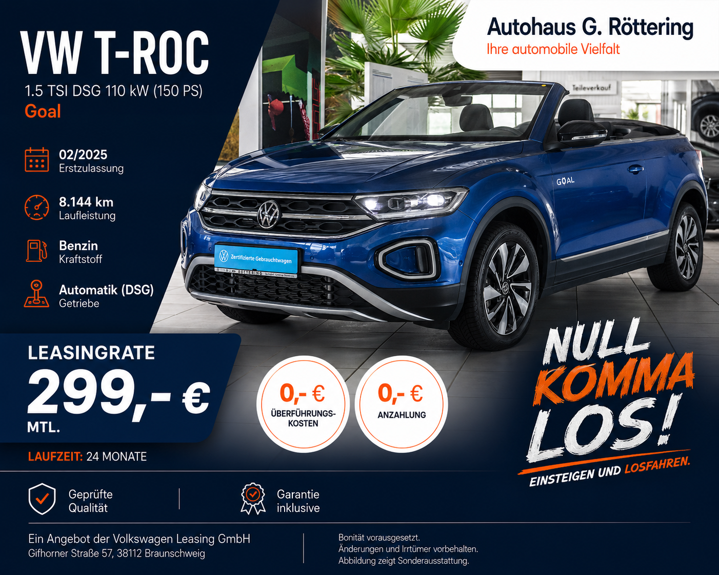 T-Roc Cabrio Leasing Jahreswagen